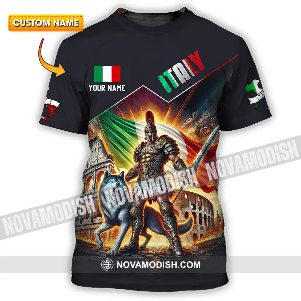 Unisex Shirt - Custom Text Shirt Italy Shirt T-shirt