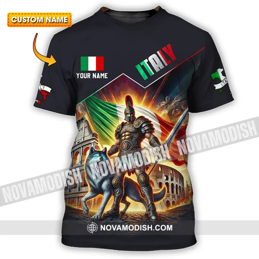 Unisex Shirt - Custom Text Shirt Italy Shirt T-shirt