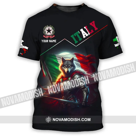 Unisex Shirt - Custom Text Shirt Italy Shirt T-Shirt / S T-shirt