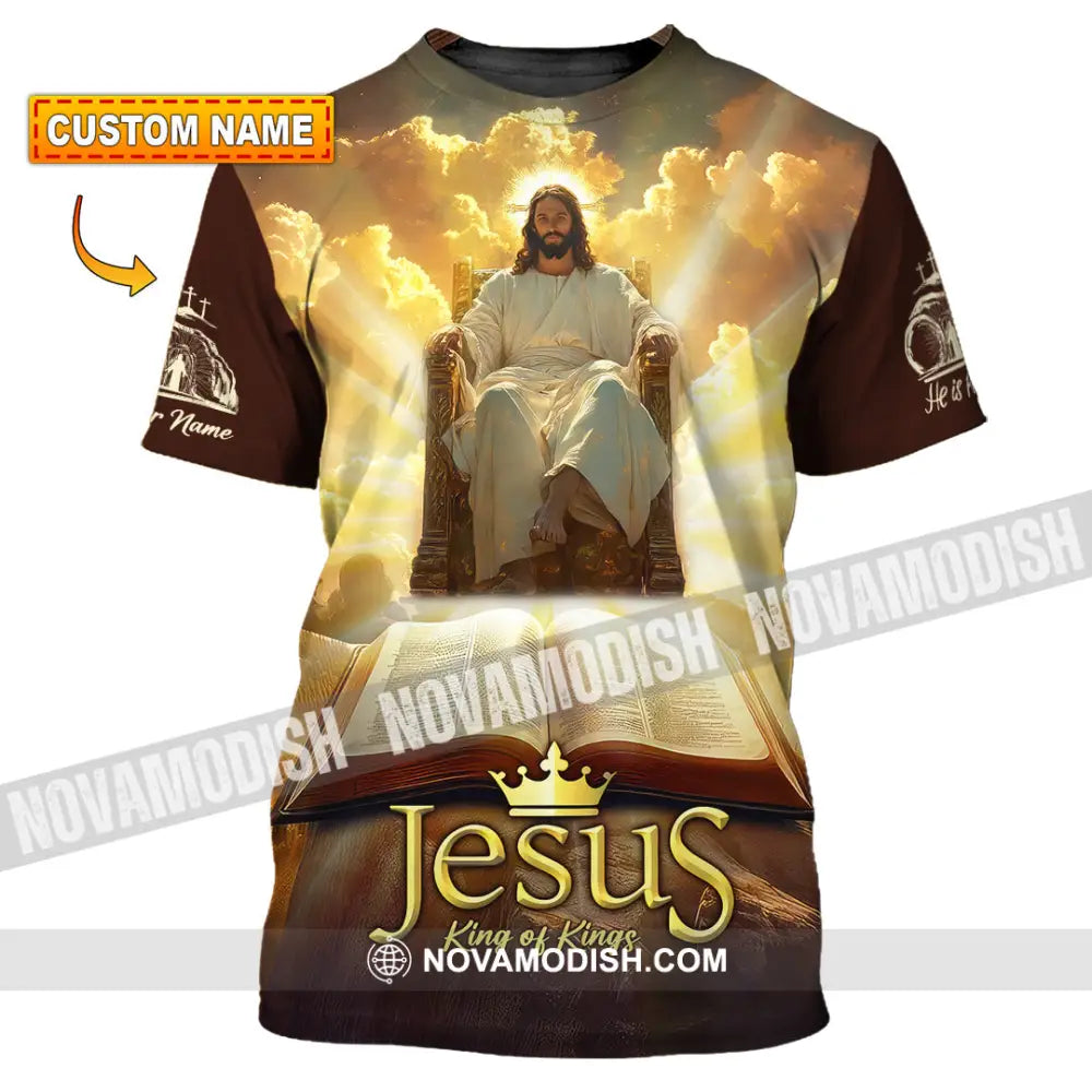 Unisex Shirt - Custom Text Jesus King Of Kings T-Shirt