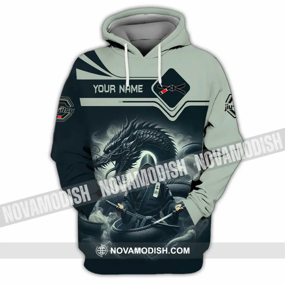Unisex Shirt - Custom Text Shirt Jiu Jitsu Hoodie / S T-shirt