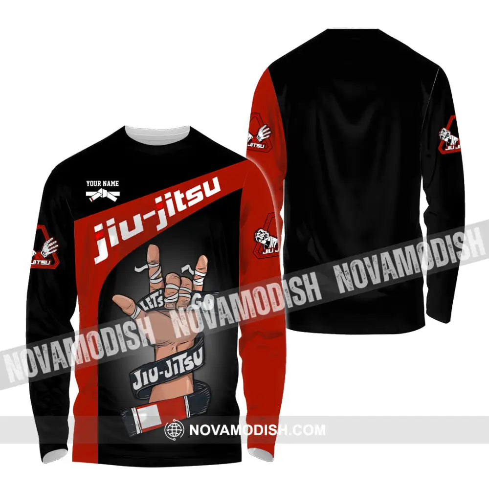 Unisex Shirt - Custom Text Shirt Jiu Jitsu Shirt Long Sleeve Shirt / S T-shirt