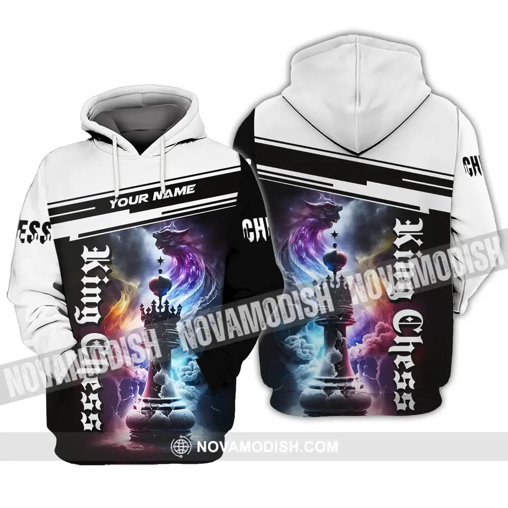 Unisex Shirt - Custom Text Shirt King Chess Hoodie / S T-shirt