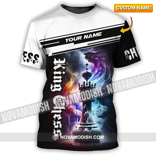 Unisex Shirt - Custom Text Shirt King Chess T-shirt