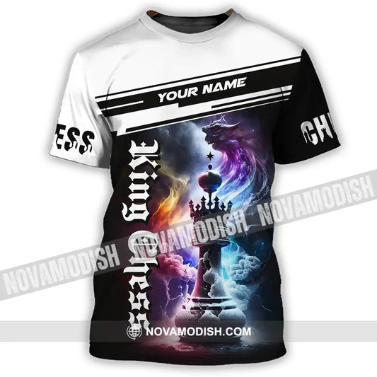 Unisex Shirt - Custom Text Shirt King Chess T-Shirt / S T-shirt