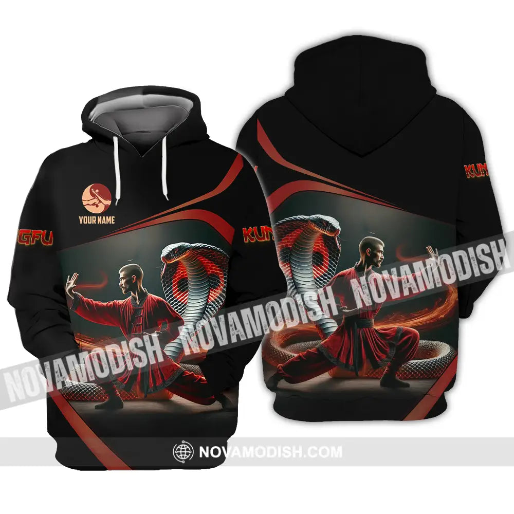 Unisex Shirt - Custom Text Shirt Kungfu Hoodie / S T-shirt