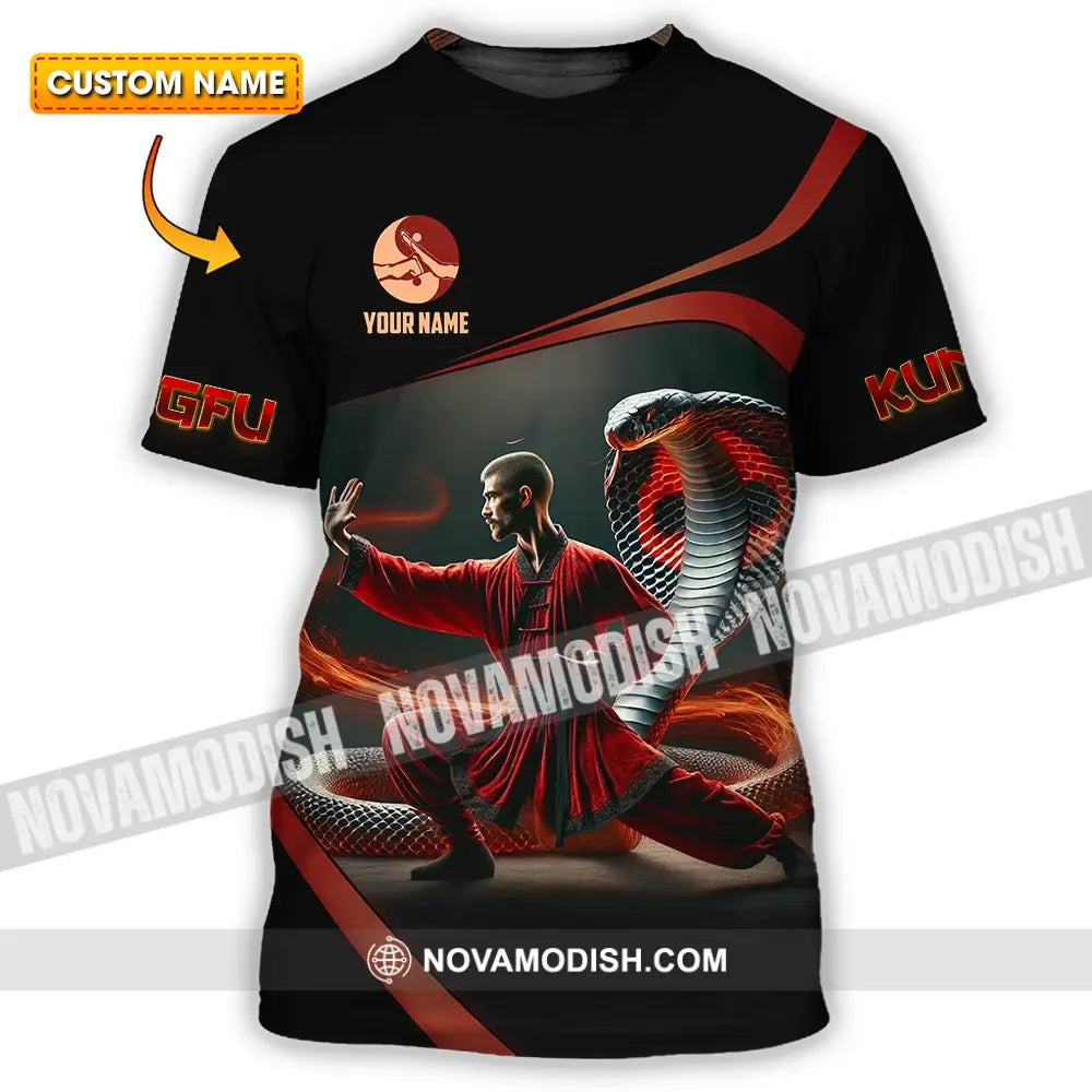 Unisex Shirt - Custom Text Shirt Kungfu T-shirt