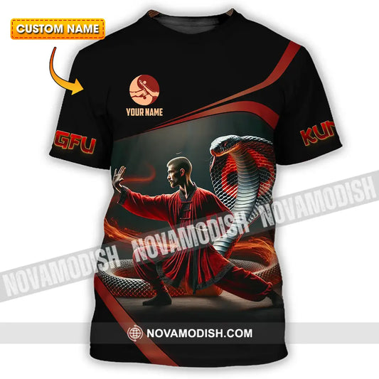 Unisex Shirt - Custom Text Shirt Kungfu T-shirt