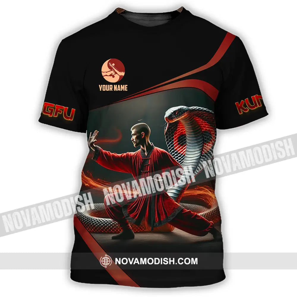 Unisex Shirt - Custom Text Shirt Kungfu T-Shirt / S T-shirt