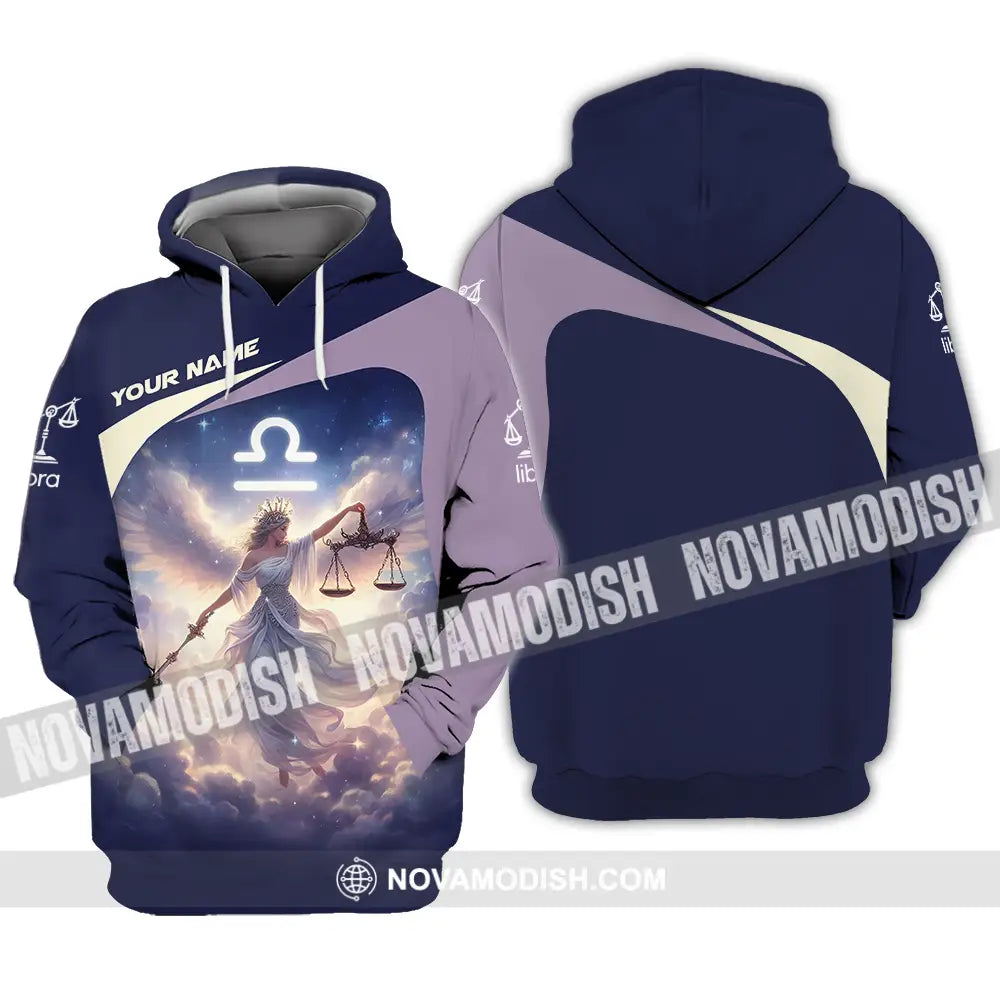 Unisex Shirt - Custom Text Shirt Libra Hoodie / S T-shirt