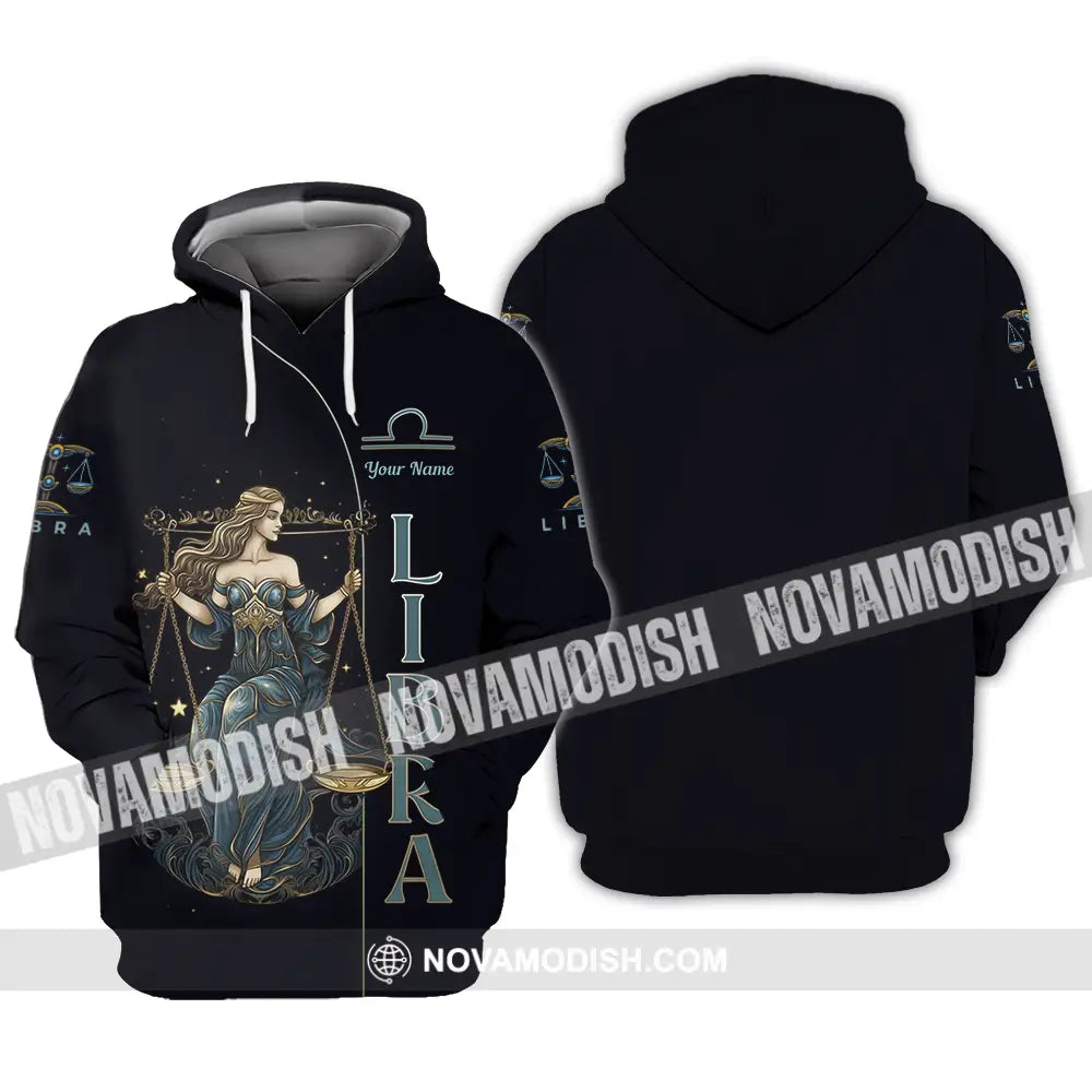 Unisex Shirt - Custom Text Shirt Libra Hoodie / S T-shirt