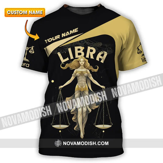 Unisex Shirt - Custom Text Shirt Libra T-shirt