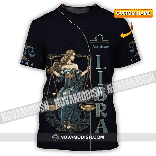 Unisex Shirt - Custom Text Shirt Libra T-shirt