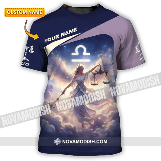 Unisex Shirt - Custom Text Shirt Libra T-shirt