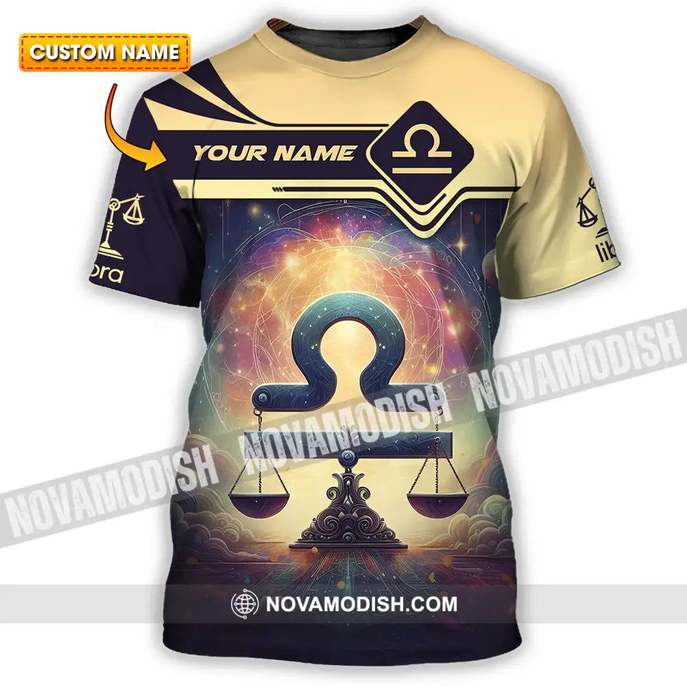Unisex Shirt - Custom Text Shirt Libra T-shirt