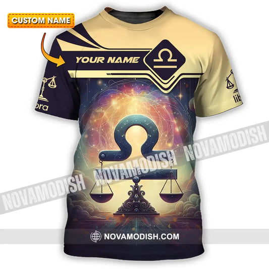 Unisex Shirt - Custom Text Shirt Libra T-shirt