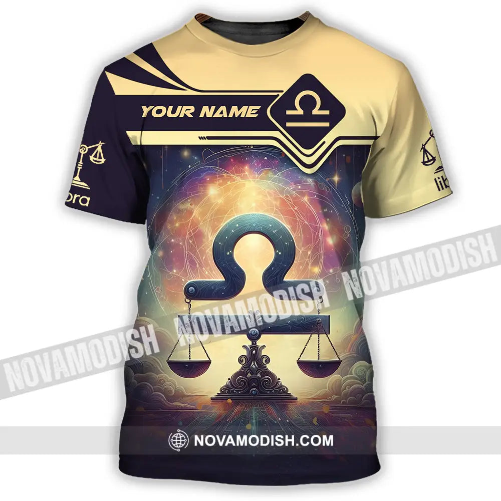 Unisex Shirt - Custom Text Shirt Libra T-Shirt / S T-shirt