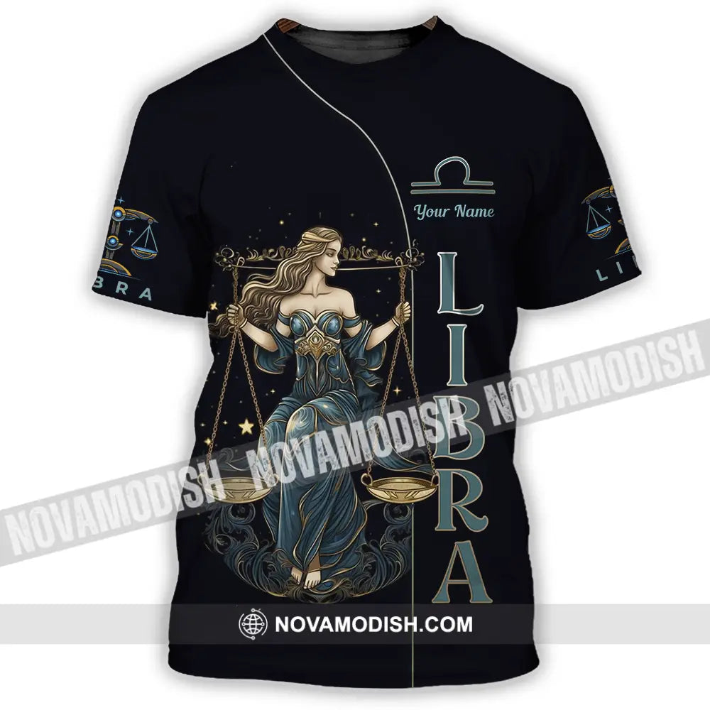 Unisex Shirt - Custom Text Shirt Libra T-Shirt / S T-shirt