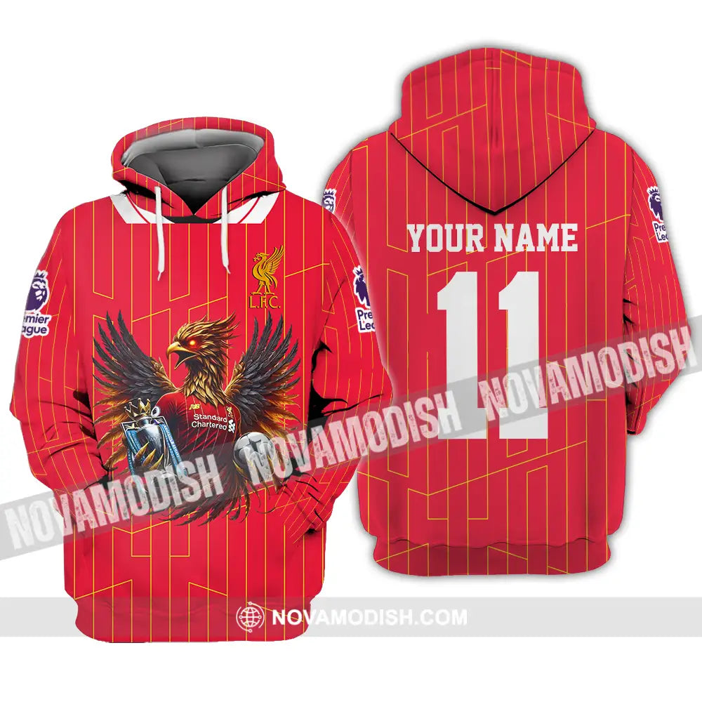 Unisex Shirt - Custom Text Shirt Liverpool Shirt Hoodie / S T-shirt