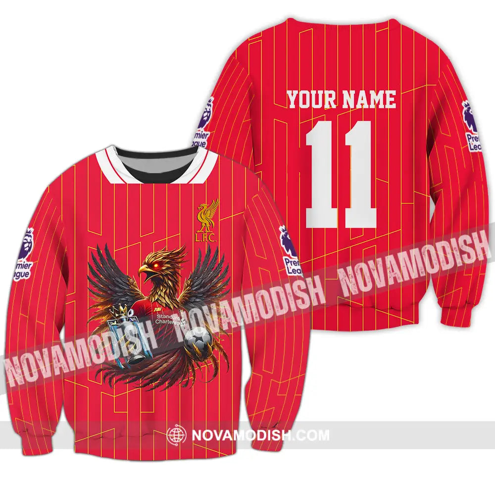 Unisex Shirt - Custom Text Shirt Liverpool Shirt Long Sleeve / S T-shirt