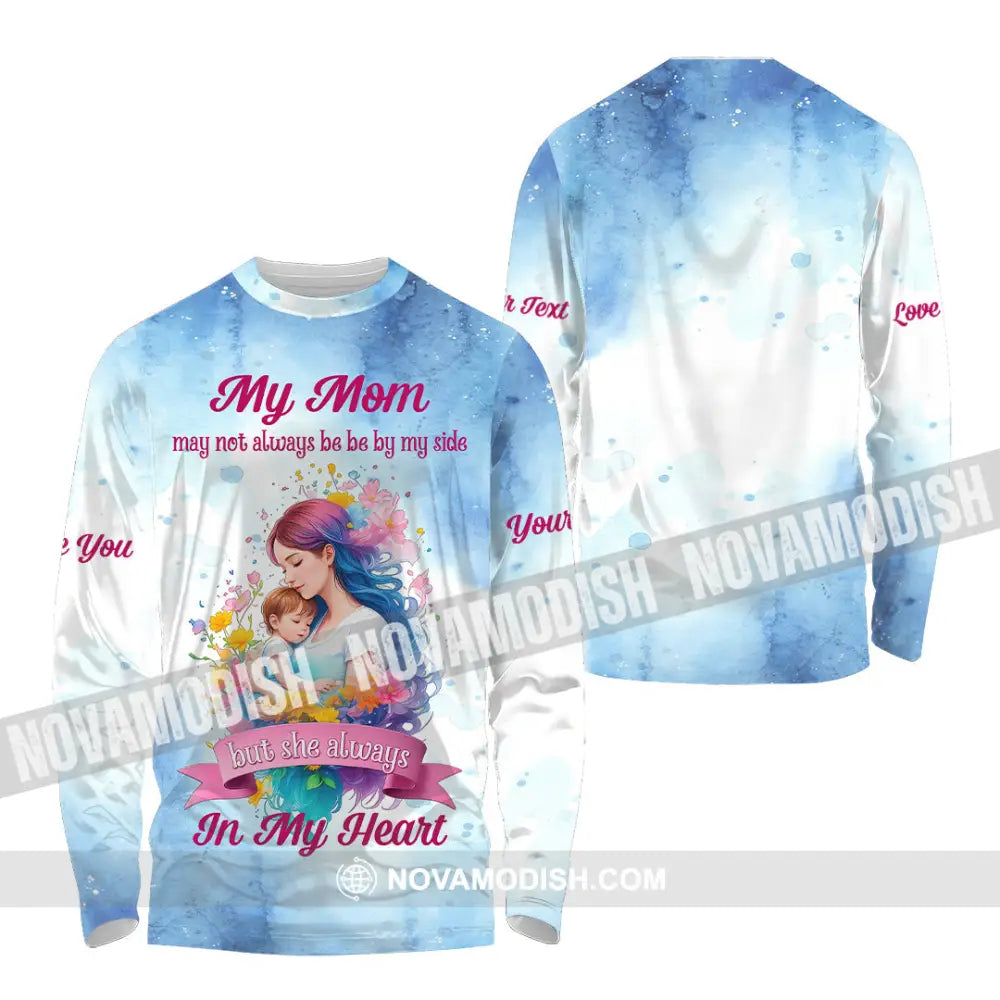 Unisex Shirt - Custom Text Shirt Love Mom Shirt Mother’s Day Gift Long Sleeve Shirt / S T-shirt