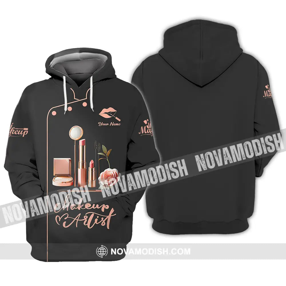 Unisex Shirt - Custom Text Shirt Make Up Artist Shirt Hoodie / S T-shirt