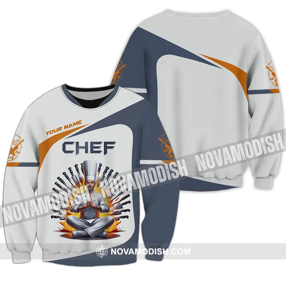 Unisex Shirt - Custom Text Shirt Master Chef Long Sleeve / S T-shirt