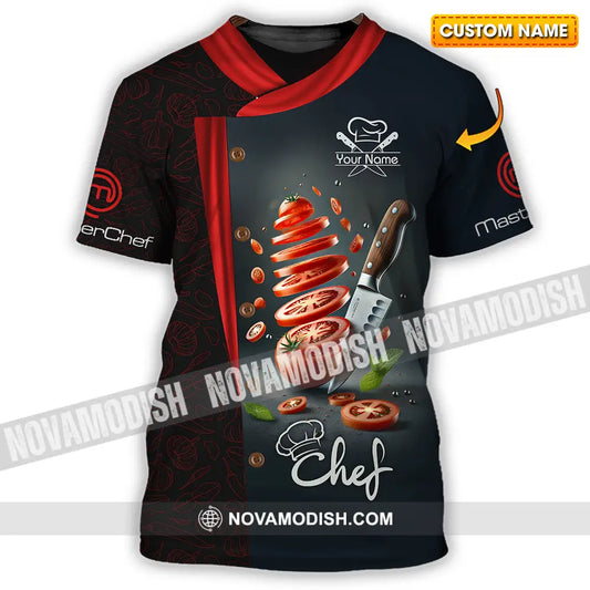 Unisex Shirt - Custom Text Shirt Master Chef Shirt T-shirt