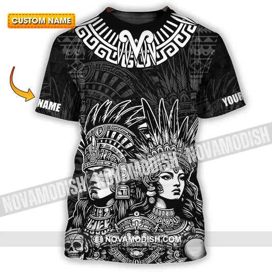 Unisex Shirt - Custom Text Shirt Mexico Aztec Classic Shirt T-shirt