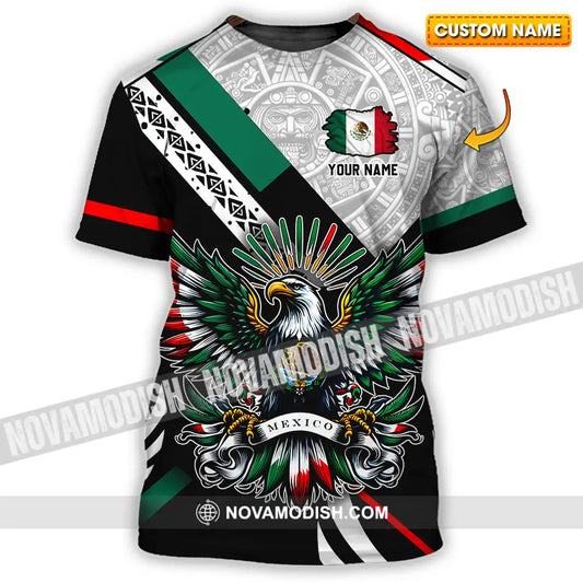Unisex Shirt - Custom Text Shirt Mexico Aztec Classic Shirt T-shirt