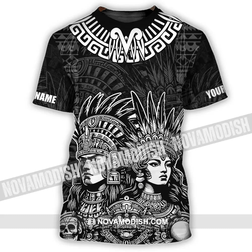 Unisex Shirt - Custom Text Shirt Mexico Aztec Classic Shirt T-Shirt / S T-shirt