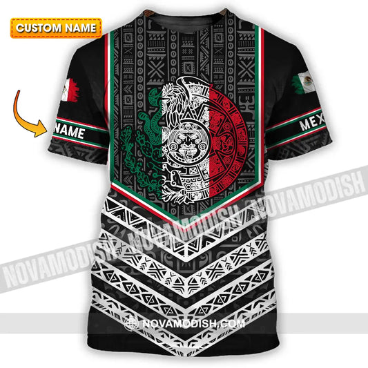 Unisex Shirt - Custom Text Shirt Mexico Aztec Shirt T-shirt