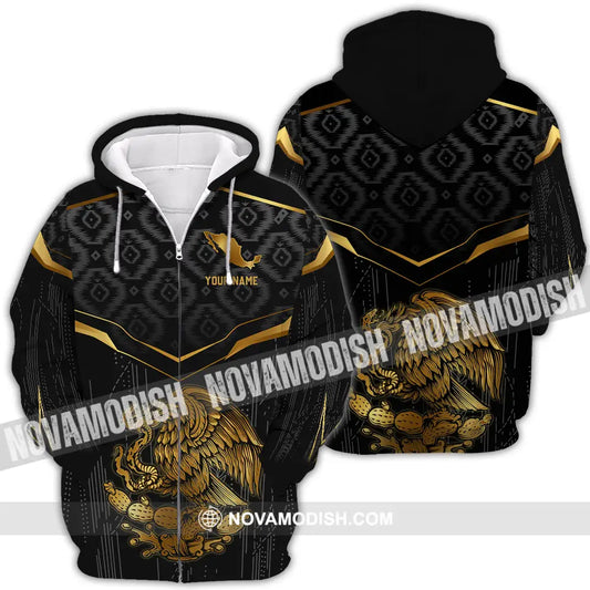 Unisex Shirt - Custom Text Shirt Mexico Fire Graphic Classic Shirt Zipper Hoodie / S T-shirt