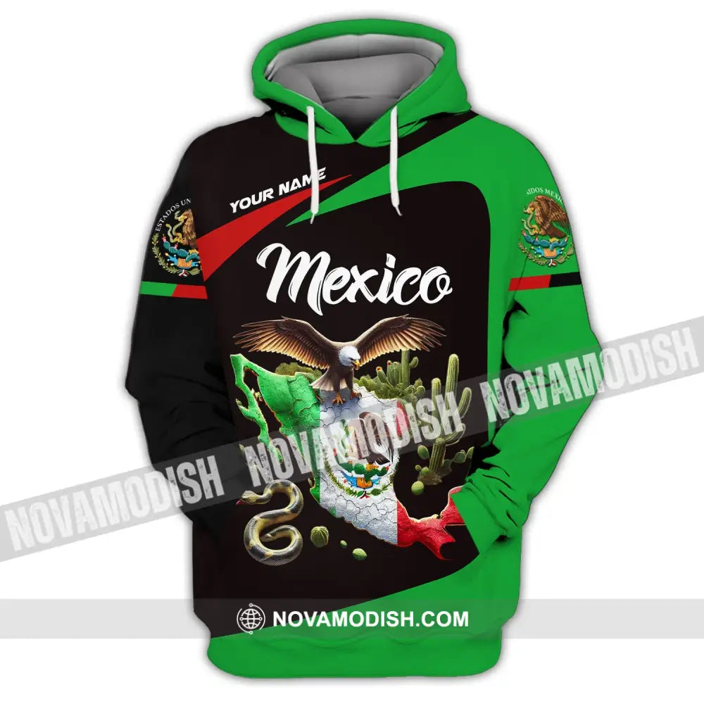 Unisex Shirt - Custom Text Mexico Hoodie / S T-Shirt