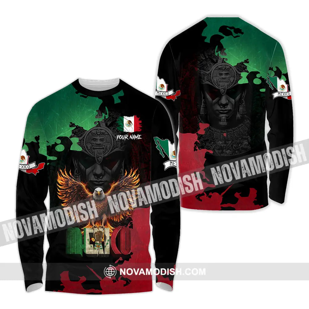 Unisex Shirt - Custom Text Shirt Mexico Shirt Long Sleeve Shirt / S T-shirt