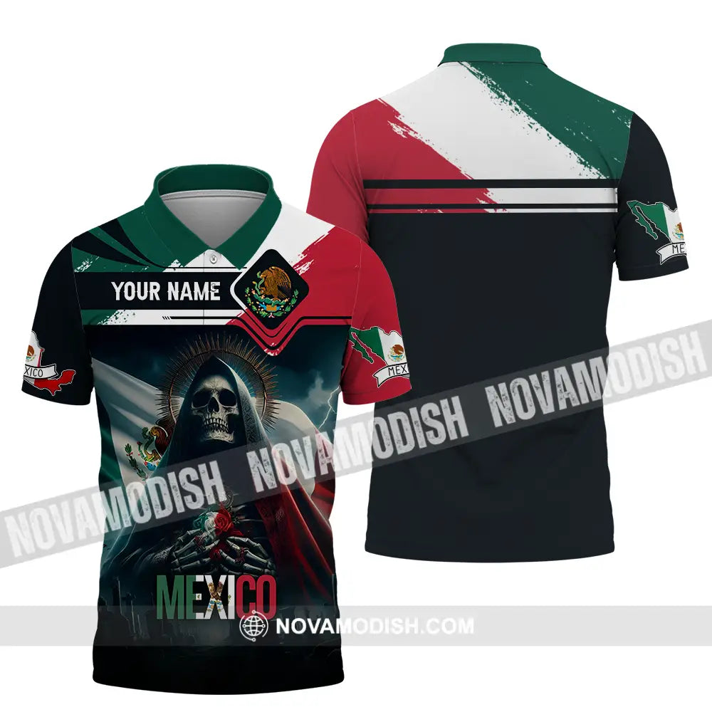 Unisex Shirt - Custom Text Shirt Mexico Shirt Polo Shirt / S T-shirt