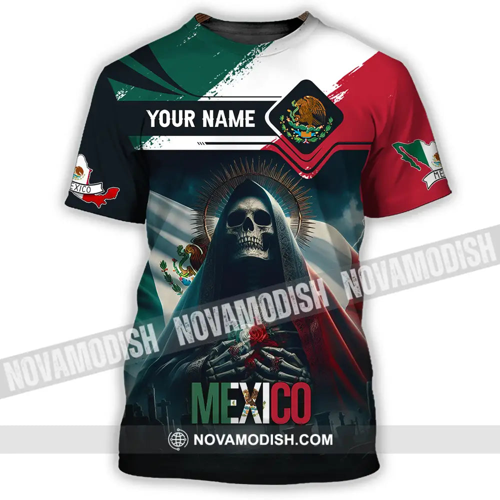 Unisex Shirt - Custom Text Shirt Mexico Shirt T-Shirt / S T-shirt