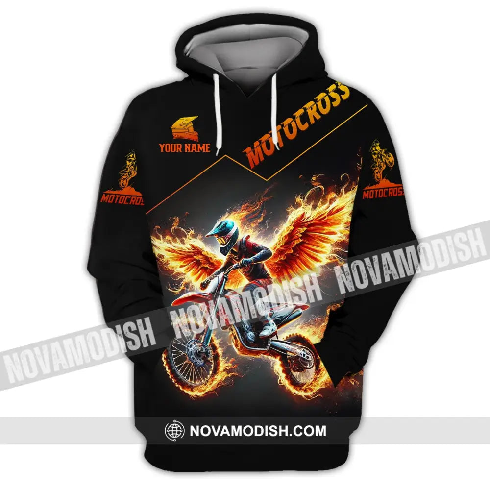 Unisex Shirt - Custom Text Motocross Hoodie / S T-Shirt