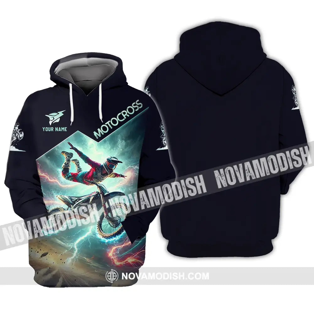 Unisex Shirt - Custom Text Motocross Hoodie / S T-Shirt