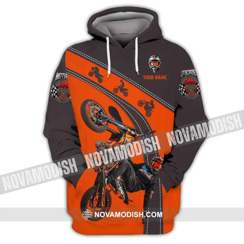 Unisex Shirt - Custom Text Motocross Hoodie / S T-Shirt