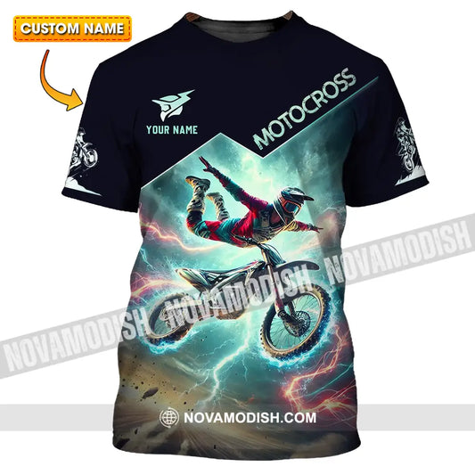 Unisex Shirt - Custom Text Motocross T-Shirt
