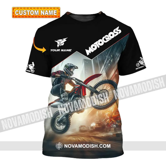 Unisex Shirt - Custom Text Motocross T-Shirt