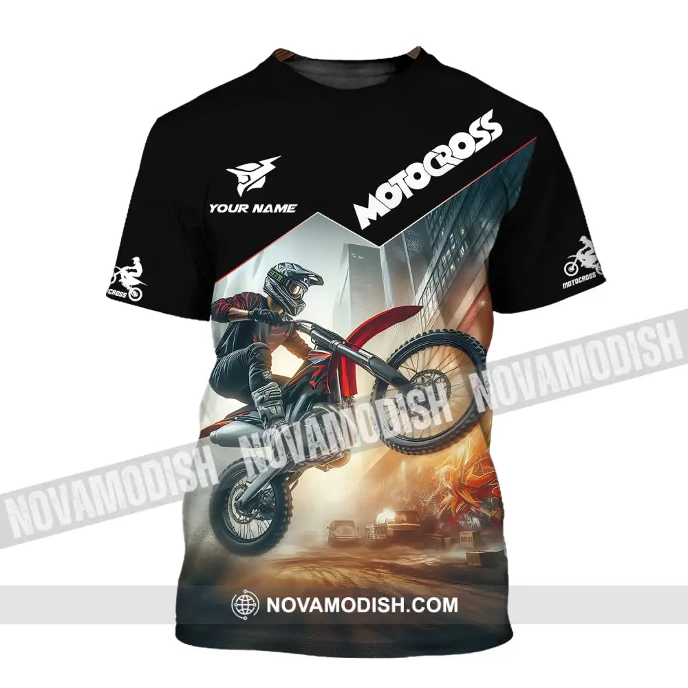 Unisex Shirt - Custom Text Motocross T-Shirt / S T-Shirt