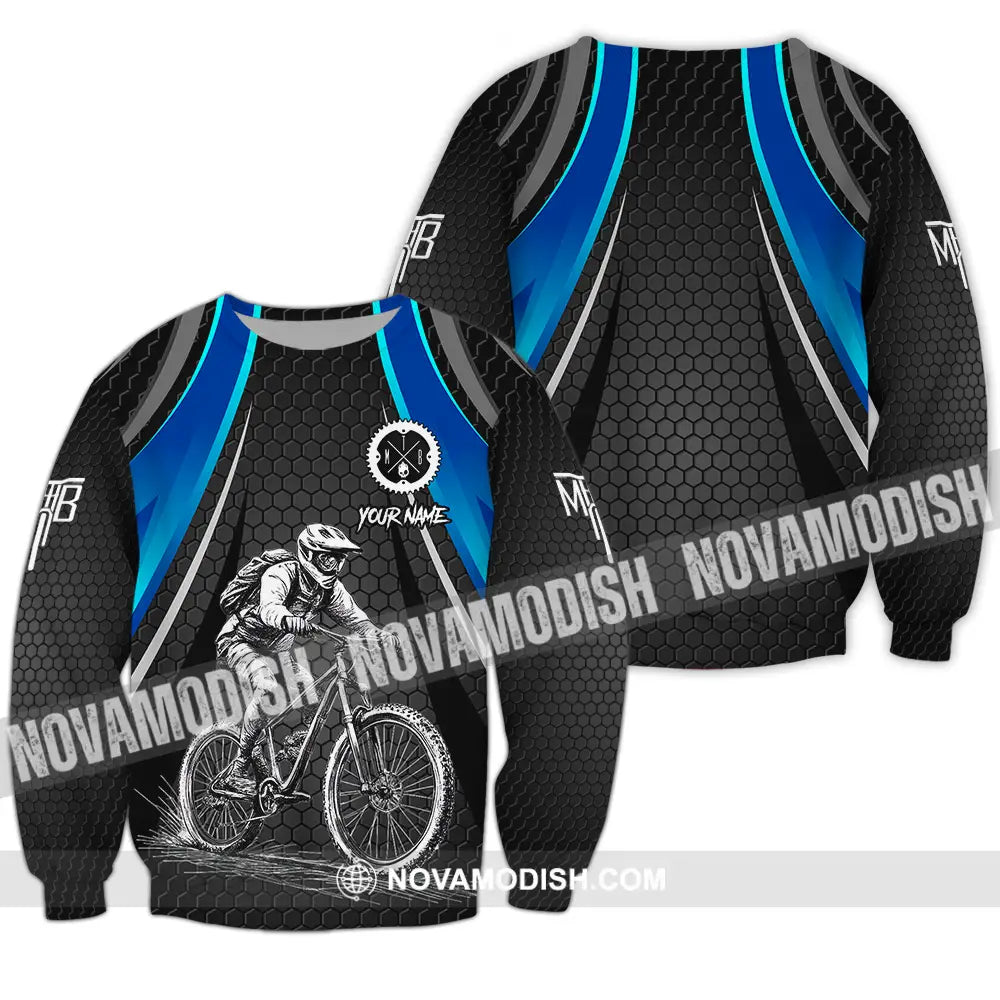 Unisex Shirt - Custom Text Mountain Bike Classic Sport Shirt Long Sleeve / S T-shirt