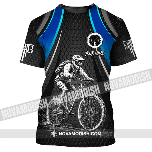 Unisex Shirt - Custom Text Mountain Bike Classic Sport Shirt T-Shirt / S T-shirt