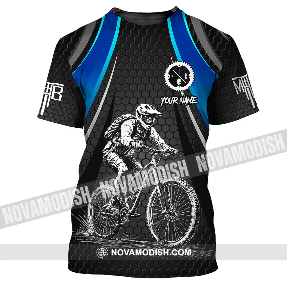 Unisex Shirt - Custom Text Mountain Bike Classic Sport Shirt T-Shirt / S T-shirt