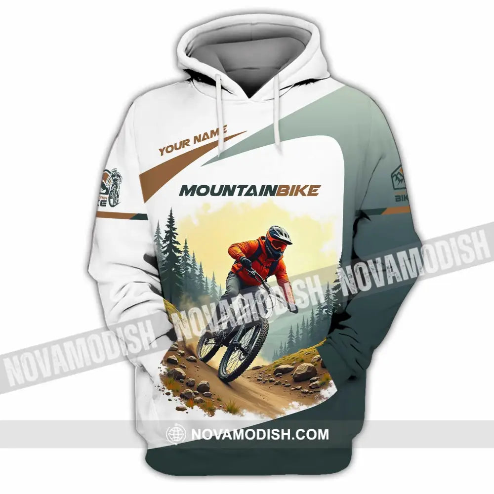 Unisex Shirt - Custom Text Shirt Mountain Bike Shirt Hoodie / S T-shirt