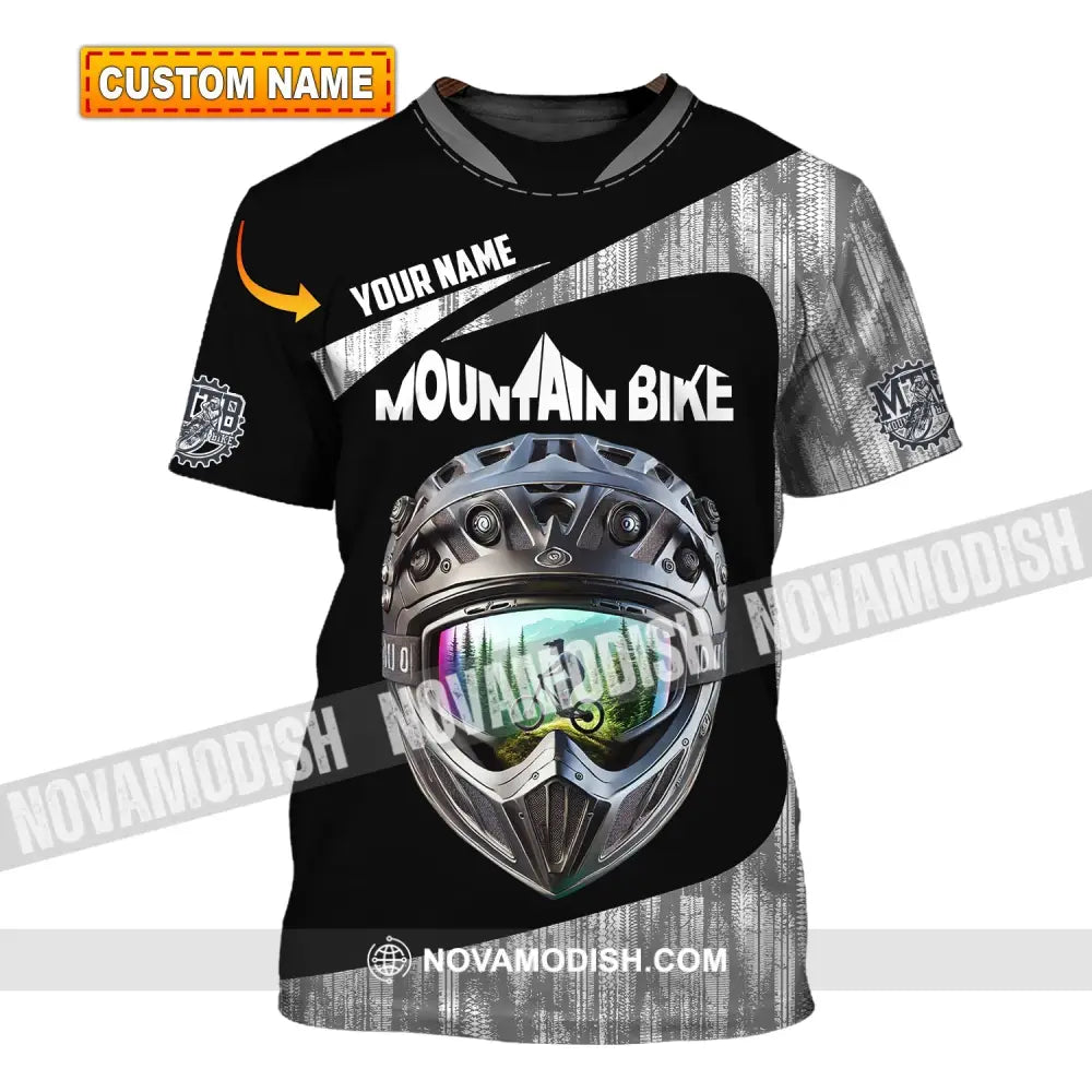 Unisex Shirt - Custom Text Mountain Bike T-Shirt