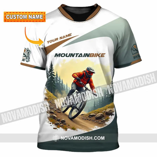 Unisex Shirt - Custom Text Shirt Mountain Bike Shirt T-shirt