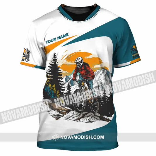 Unisex Shirt - Custom Text Shirt Mountain Bike Shirt T-Shirt / S T-shirt
